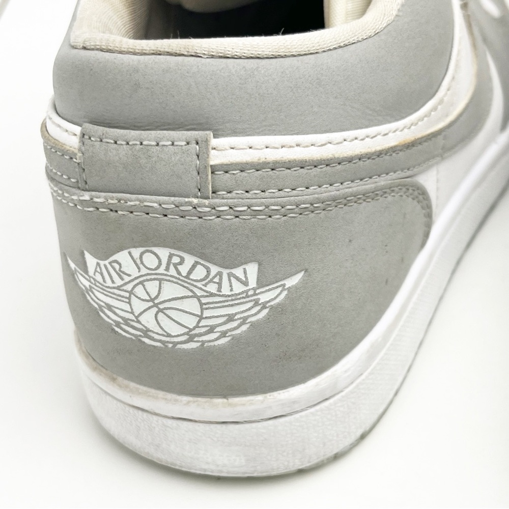 NIKE Jordan 1 Wolf Gray White Low Top Lace Up Sneakers #DC0774-105, Size 6.5 - Picture 12 of 15